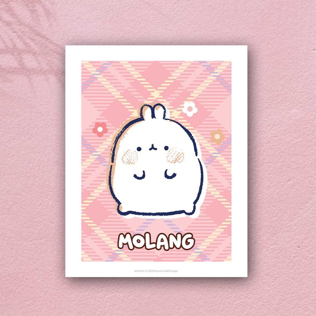 Molang With Flowers Sketch Art Print molang-with-flowers-sketch-art-print