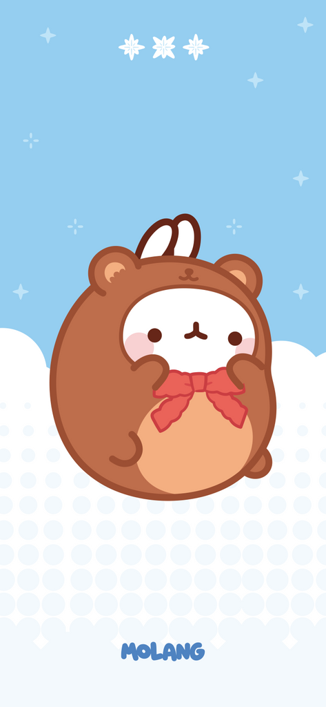 Wari Wari Molang Bear TXT Wallpaper