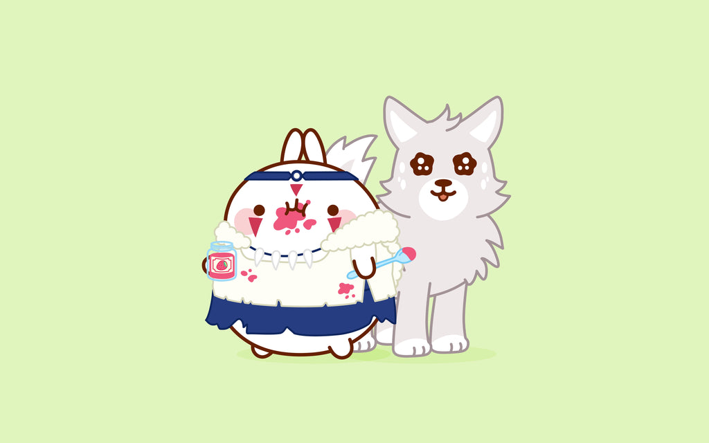 Cute wallpaper of Princess Mononoke x Molang