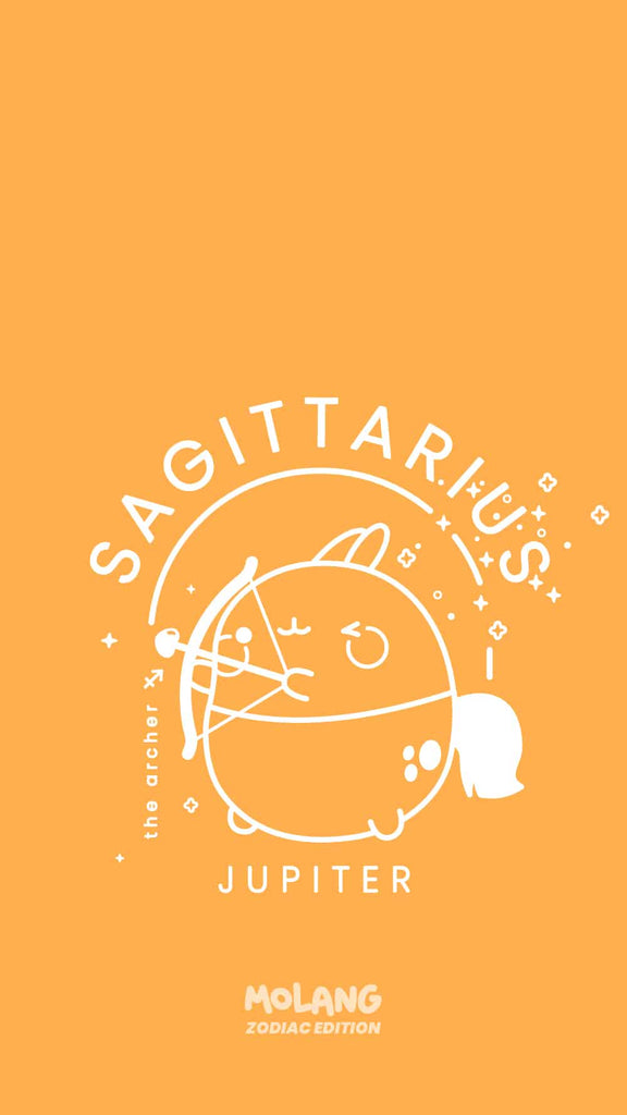 Molang kawaii background: sagittarius wallpaper for phone
