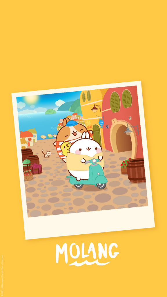 Molang kawaii background: Luca wallpaper for phone